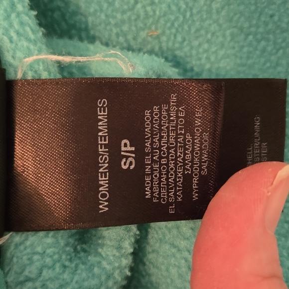 The North Face, turquoise fleece jacket - Picture 8 of 10